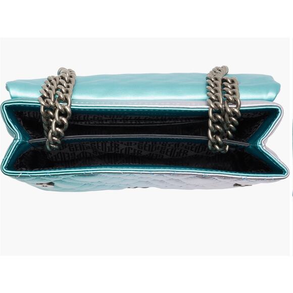 🩵Kurt Geiger Ombre Large Kensington Flap Shoulder Bag - Picture 5 of 7